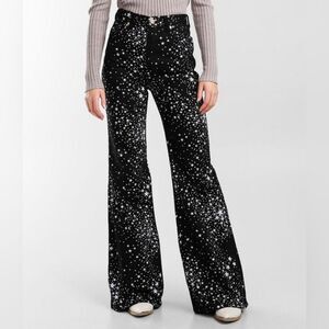 Wrangler Black and White Star Print Pants